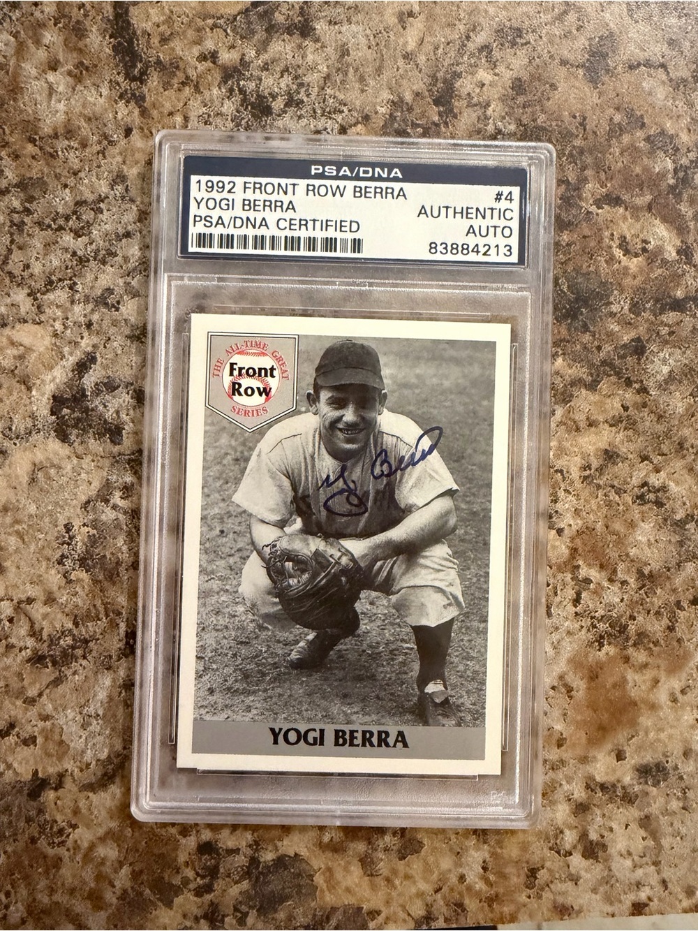 PSA/DNA 10 Certified Yogi Berra Autographed Card - Black & White